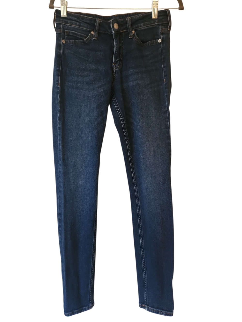 Calvin Klein Jeans Mid-Rise Super Skinny Moulant Fit Jeans Size 26x30 CKJ001